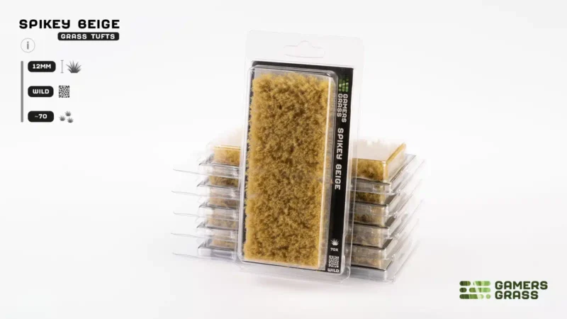 Spikey Beige 12mm Tufts (Wild)