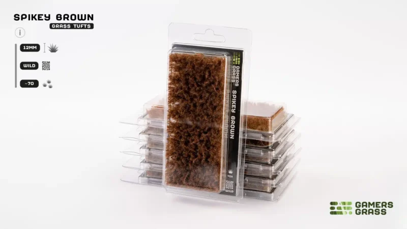 Spikey Brown 12mm Tufts (Wild)