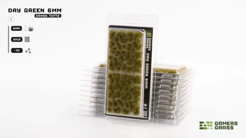 Dry Green 6mm Tufts (Wild)