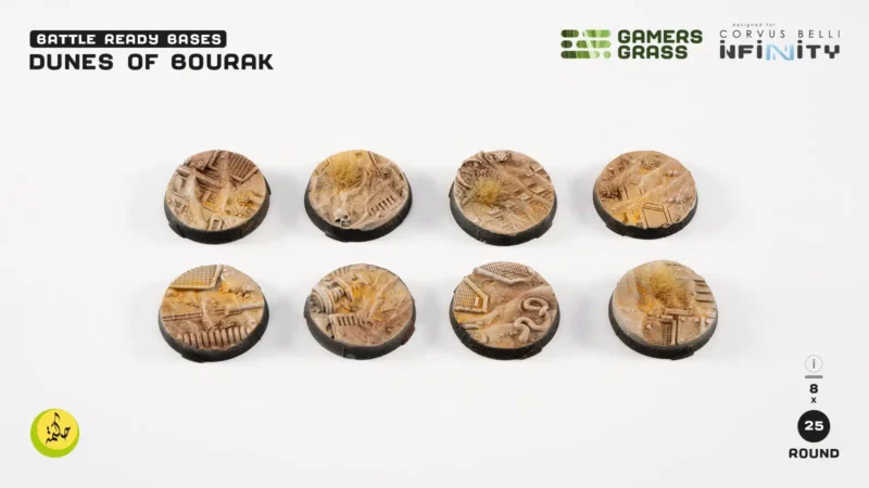 Dunes of Bourak Bases Round 25mm (x8) – Bild 2