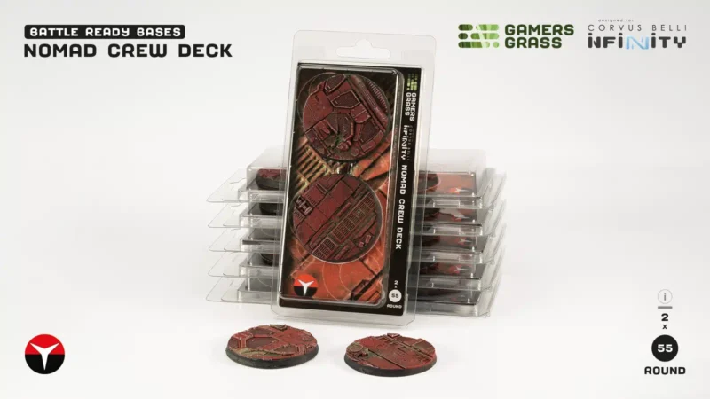 Nomad Crew Deck Bases Round 55mm (x2)
