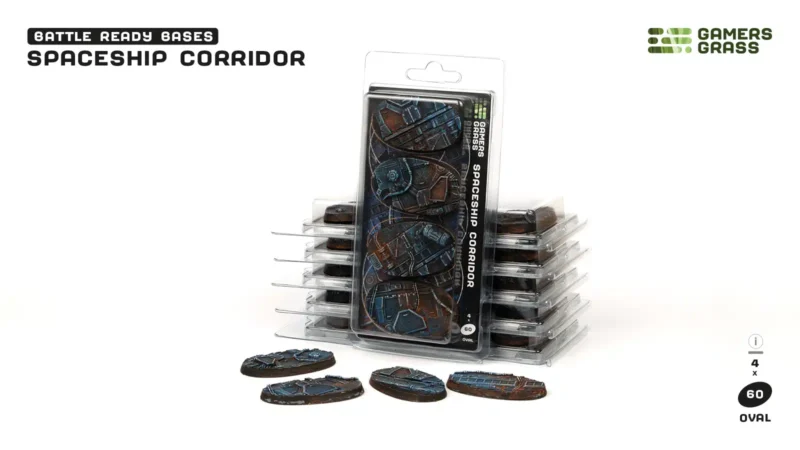 Spaceship Corridor Bases Oval 60mm (x4)
