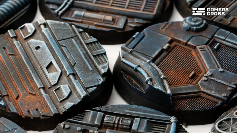 Spaceship Corridor Bases Round 40mm (x5) – Bild 3