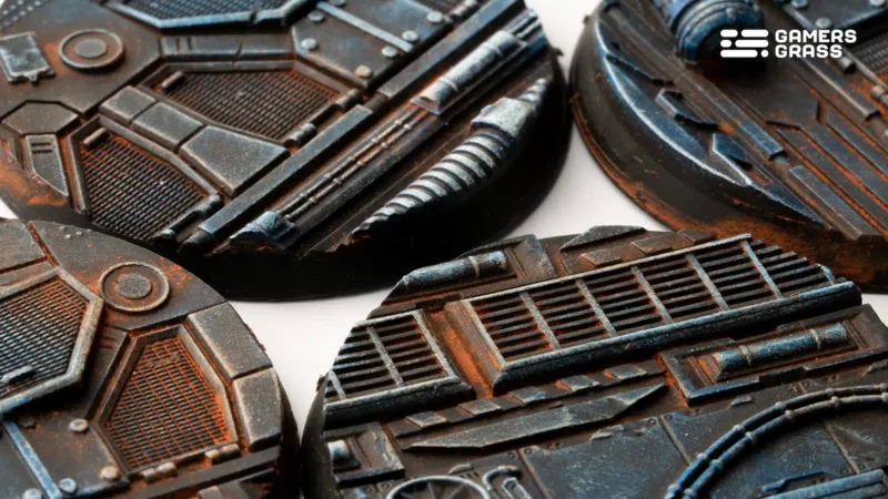 Spaceship Corridor Bases Round 50mm (x3) – Bild 3