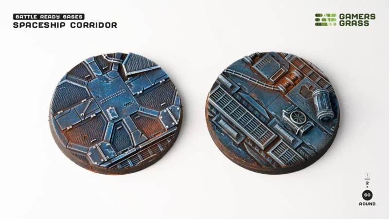 Spaceship Corridor Bases Round 60mm (x2) – Bild 2