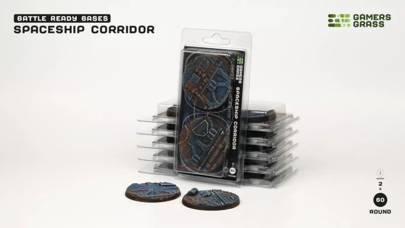 Spaceship Corridor Bases Round 60mm (x2)