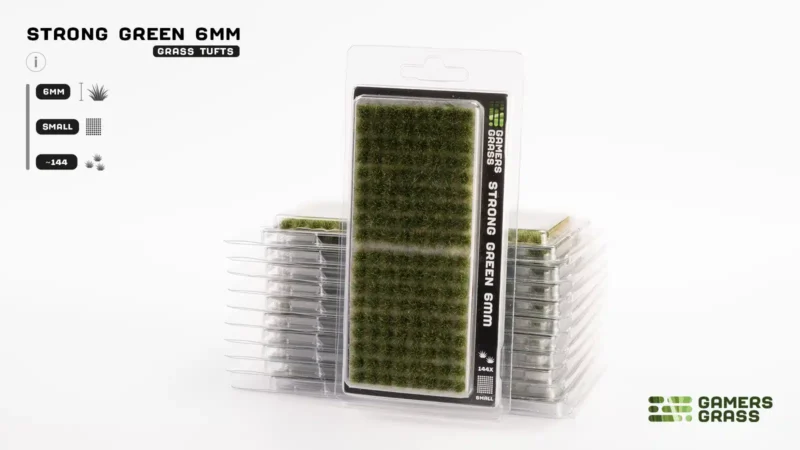 Strong Green 6mm Tufts (Small)