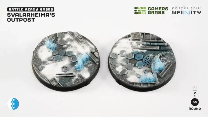 Svalarheima’s Outpost Bases Round 55mm (x2) – Bild 2