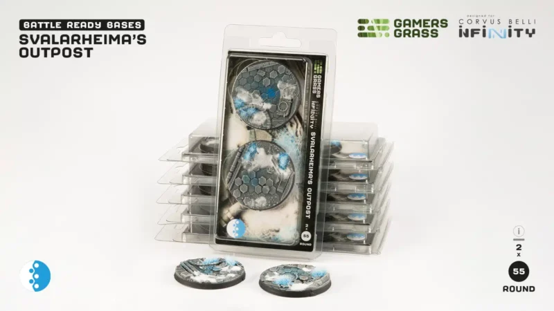 Svalarheima’s Outpost Bases Round 55mm (x2)