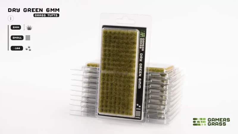 Dry Green 6mm Tufts (Small)