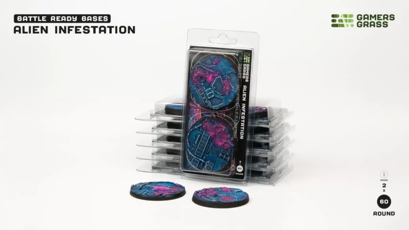 Alien Infestation Bases Round 60mm (x2)
