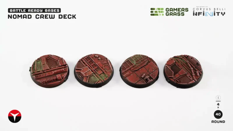 Nomad Crew Deck Bases Round 40mm (x4) – Bild 2