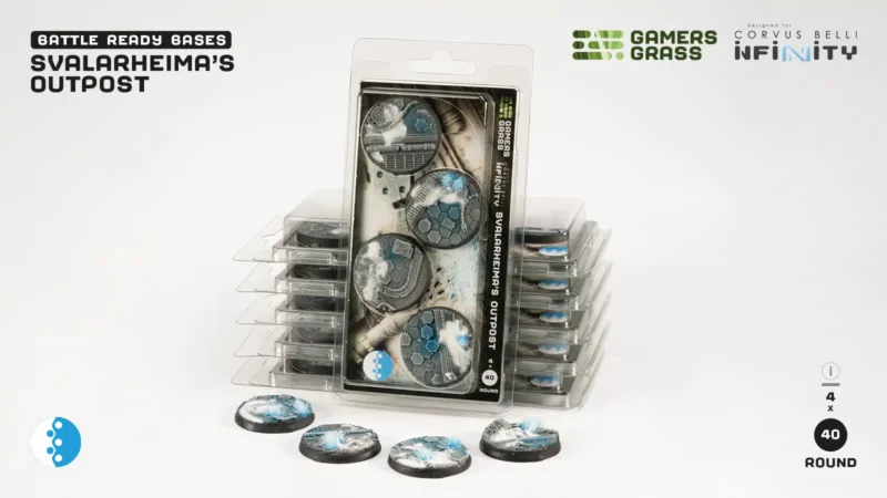 Svalarheima’s Outpost Bases, Round 40mm (x4)