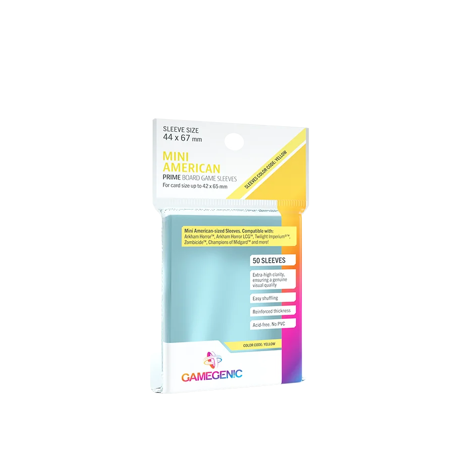 Mini American-Sized Sleeves Clear (44x67mm) 50 Stk.