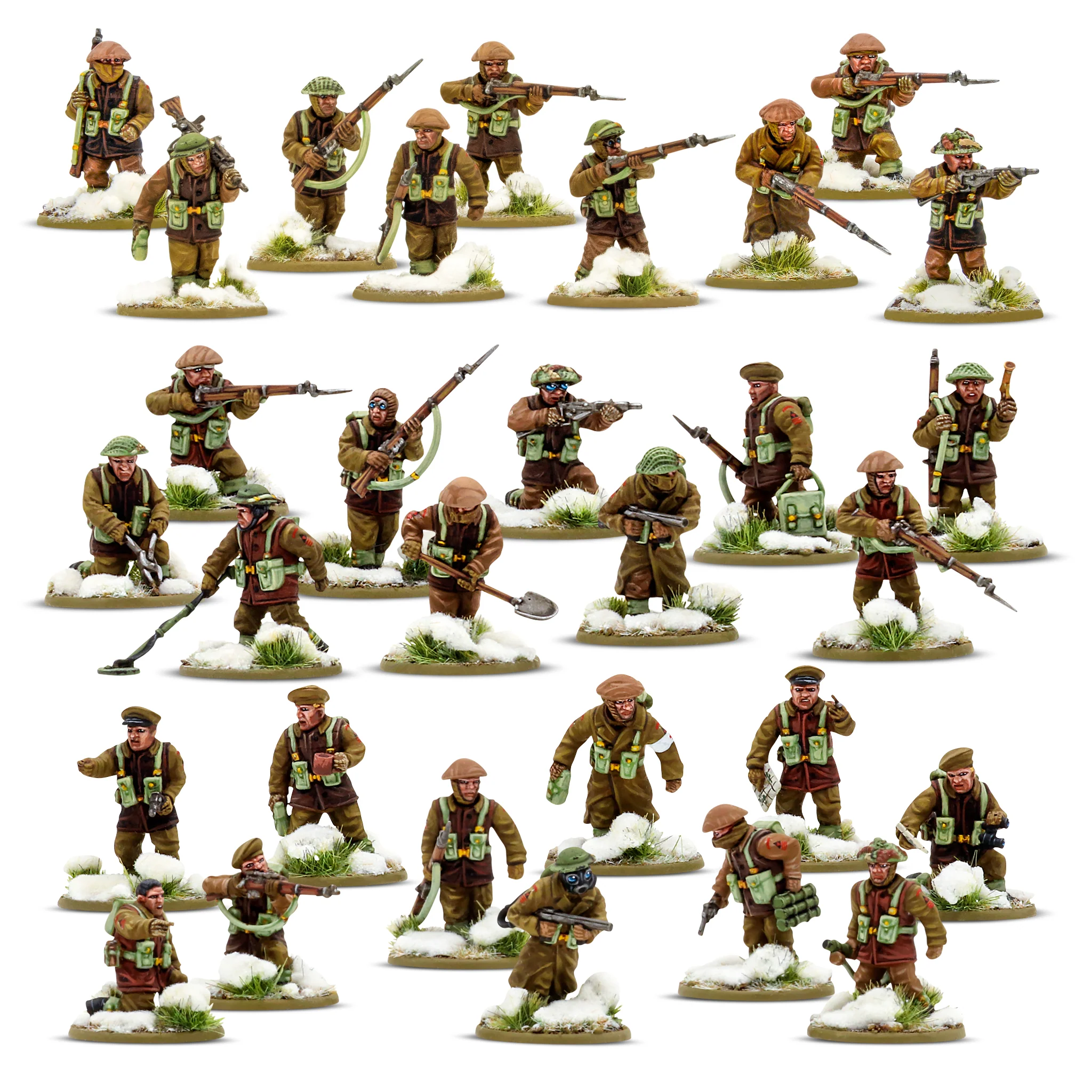 British & Canadian infantry (winter) platoon