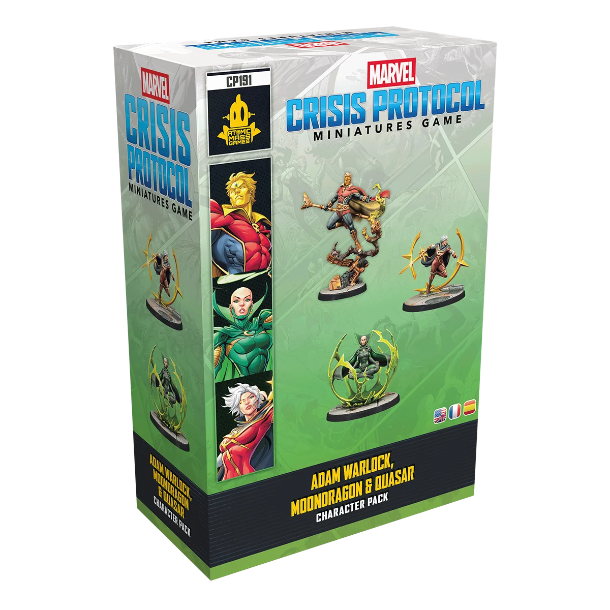 Marvel Crisis Adam Warlock, Moondragon, & Quasar