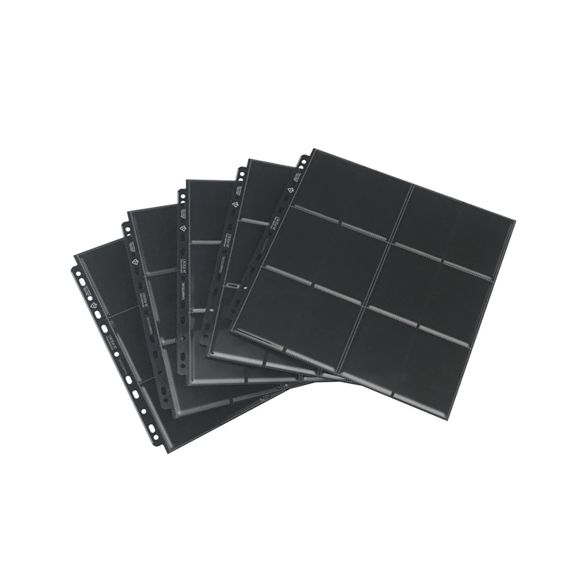 24-Pocket Sideloading Pages 10pcs pack Black