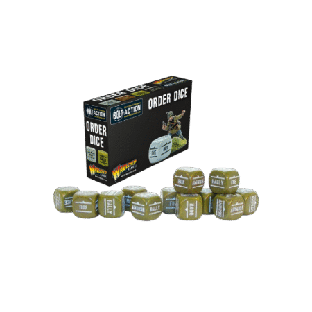 Bolt Action: Orders Dice pack - Olive Drab