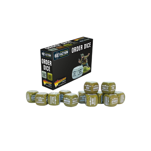 Bolt Action: Orders Dice pack - Olive Drab