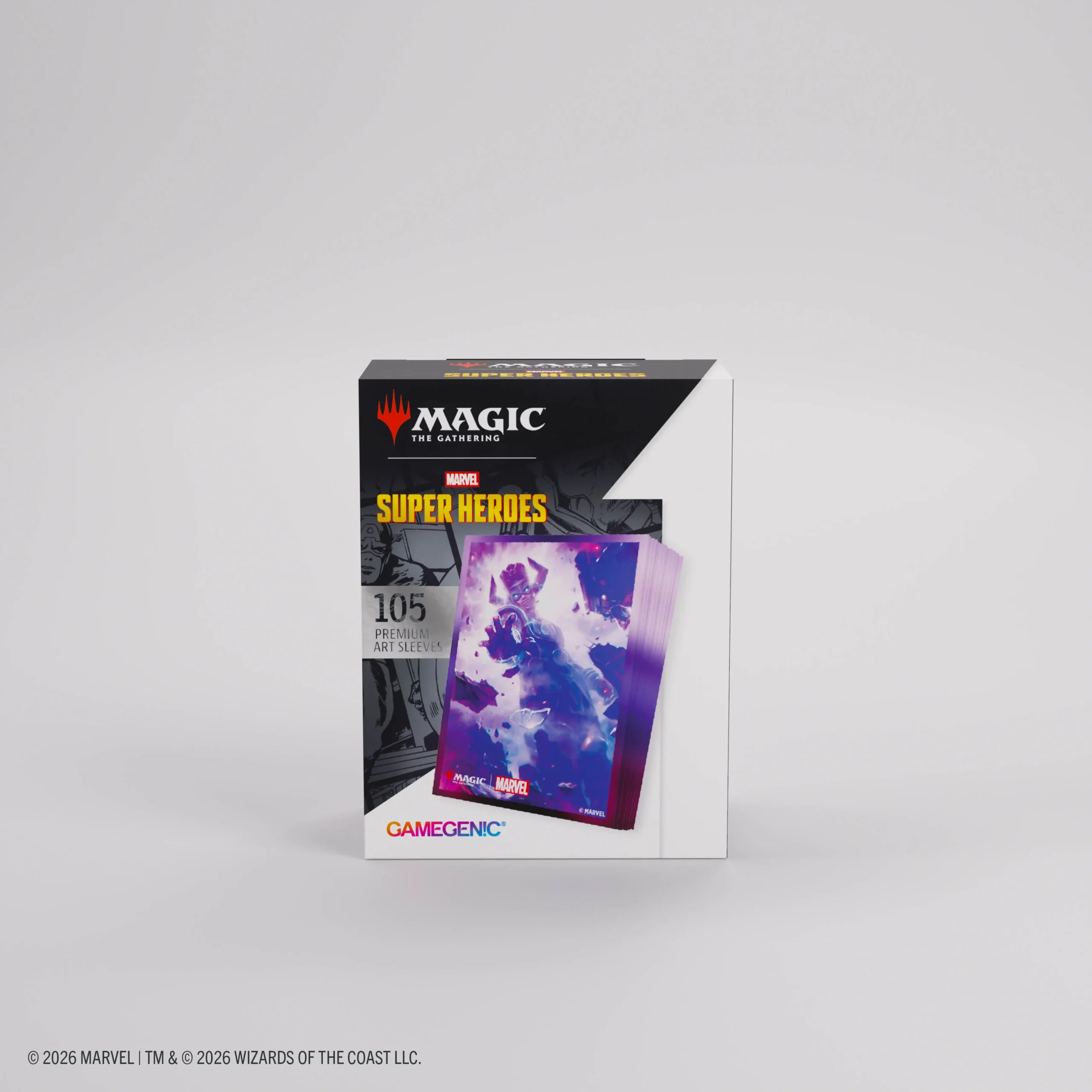 Magic the Gathering Marvel Super Heroes Premium Art Sleeves Galactus Token