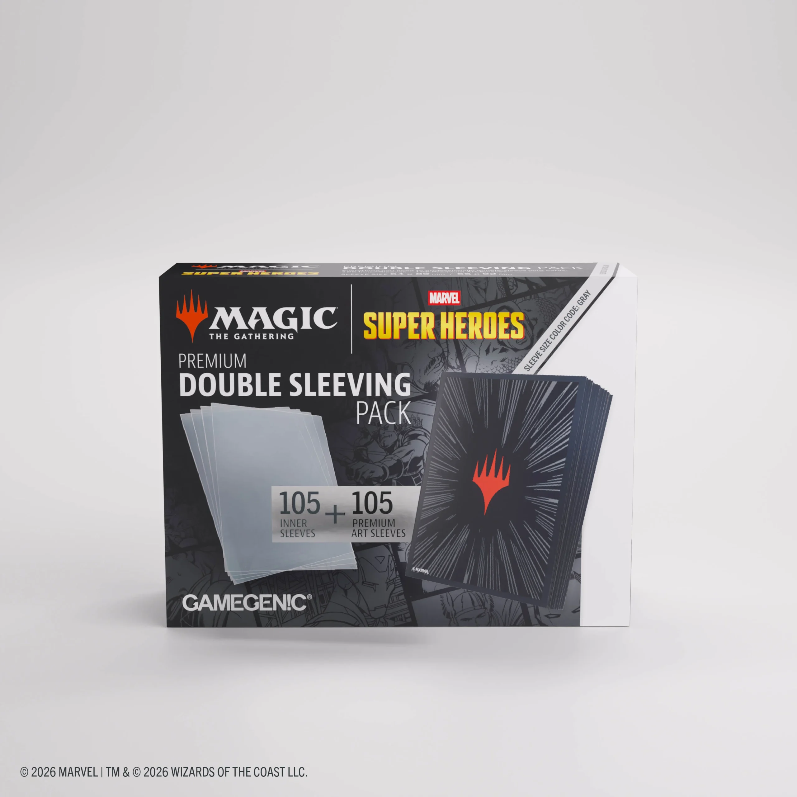 Magic The Gathering Marvel Super Heroes Premium Double Sleeving Pack 100