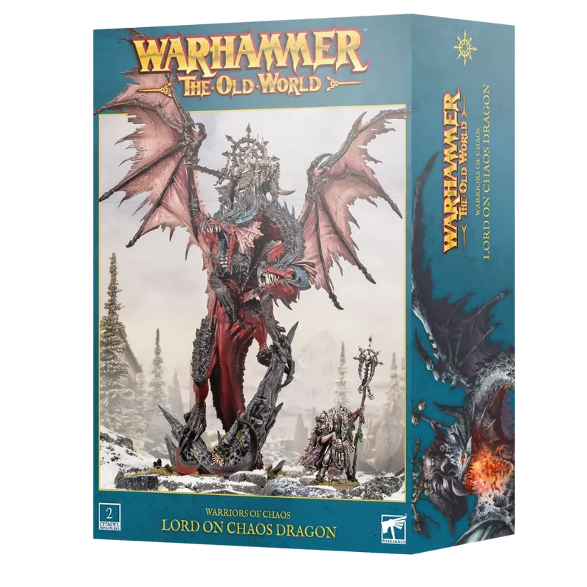 Warriors of Chaos Lord on Chaos Dragon